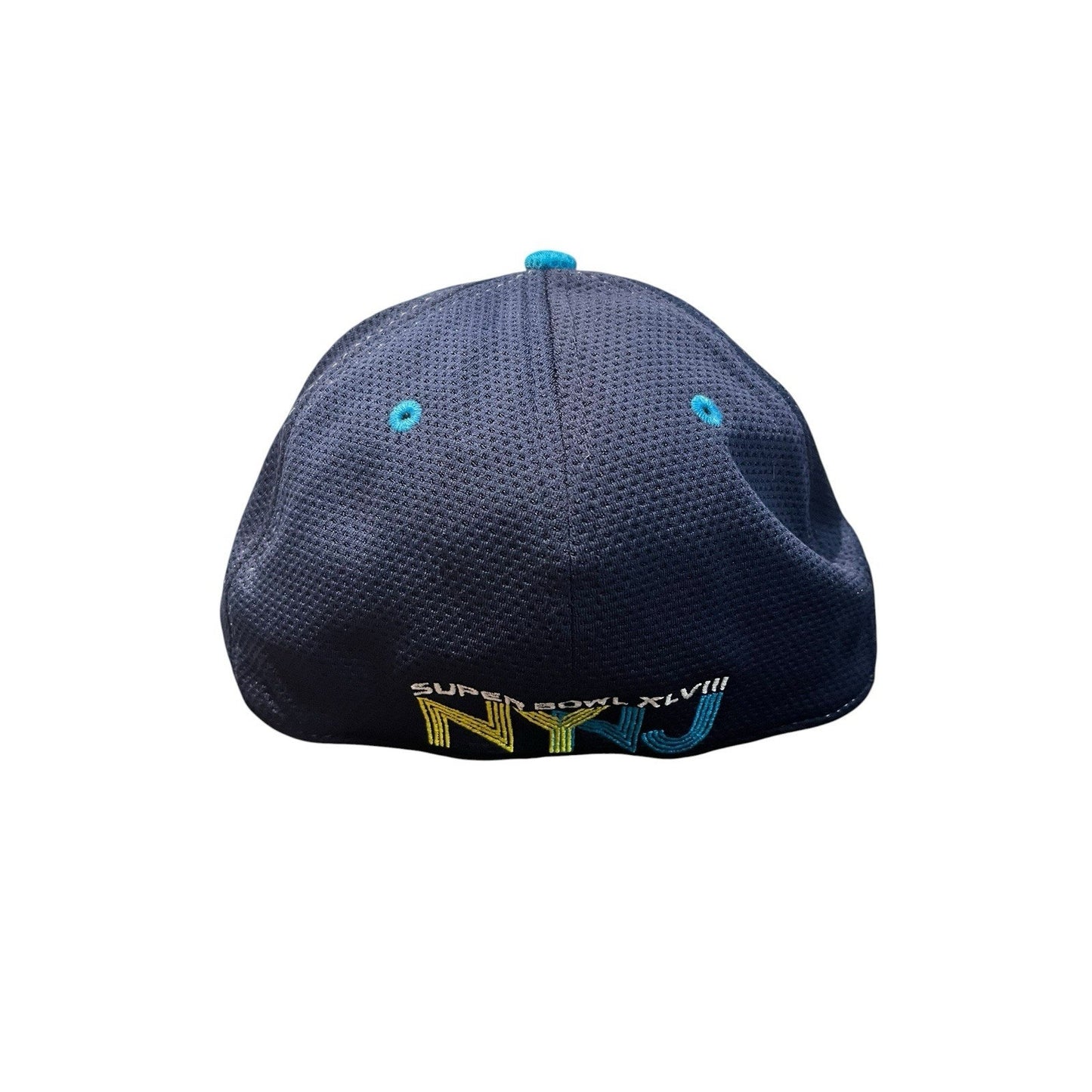 NWT NEW ERA 39 THIRTY Sz M/L XLVIII SUPER BOWL NYNJ stretch hat cap