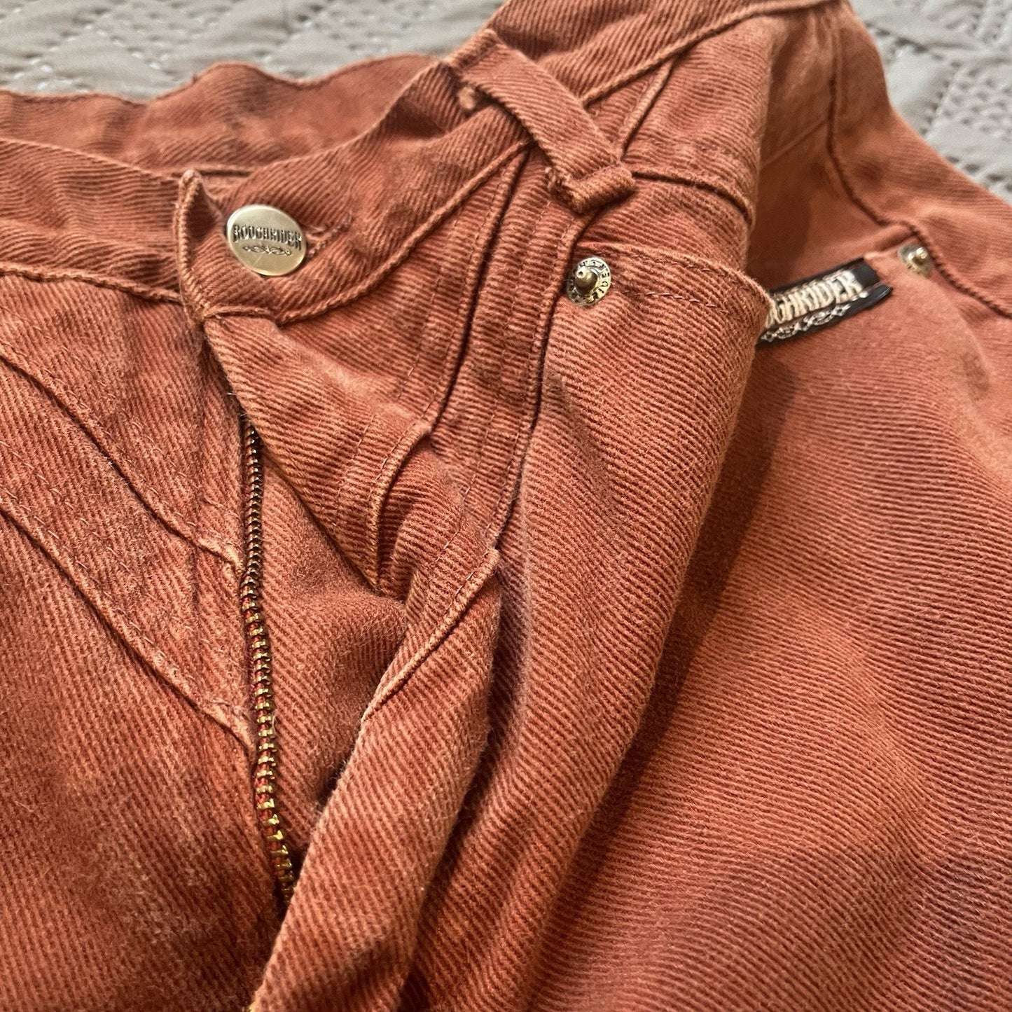 Vtg Roughrider Women's 11/12 corduroy western style USA made jeans