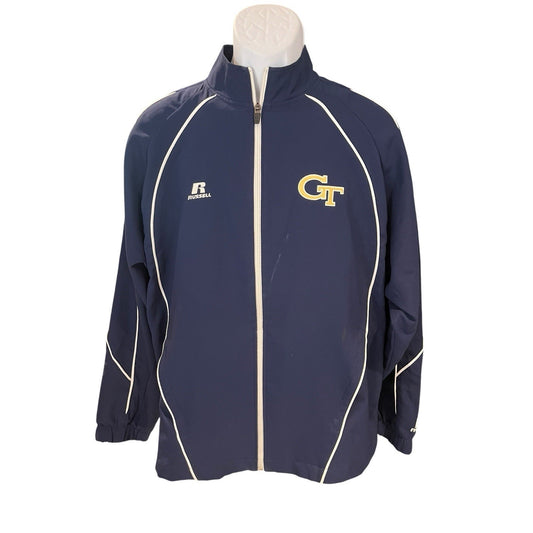 Russell Athletic Men's M Georgia Tech full zip track jacket