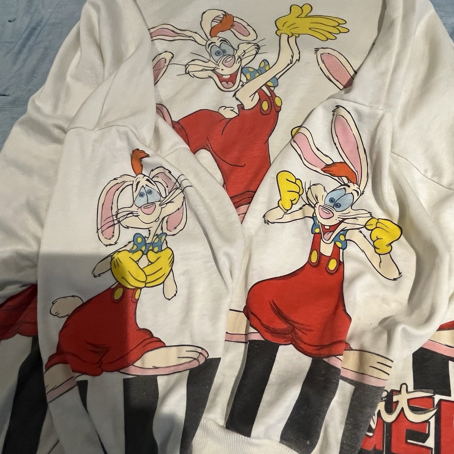 VTG Disney women's L / 42 1987 Rodger Rabbit long sleeve shirt made in USA