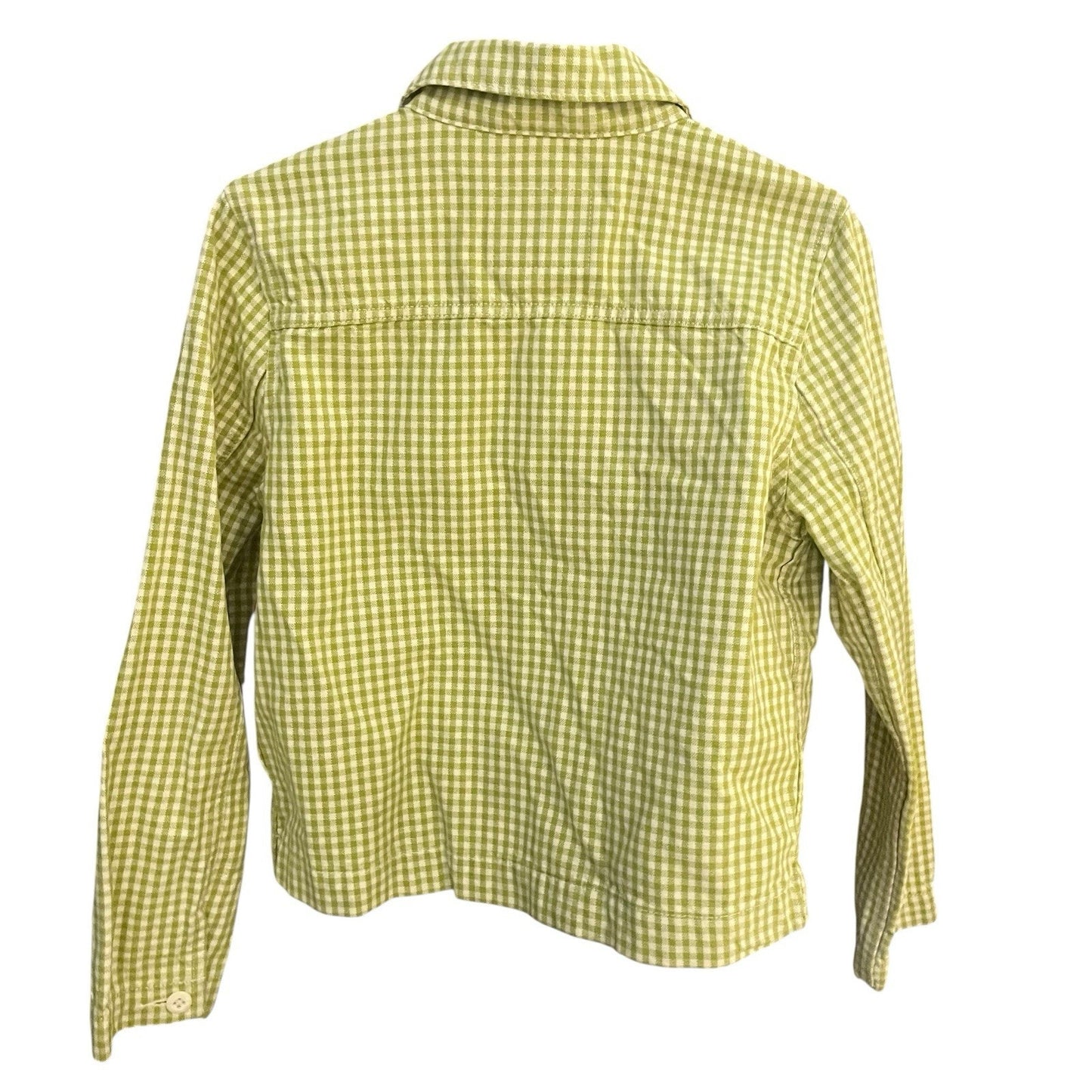 Levi's Premium Women's XS collard long sleeve checkered chore button jacket