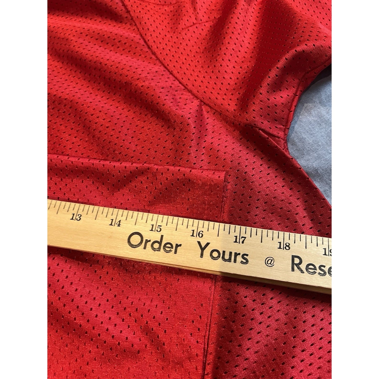 Park Antony Men's S Chicago BlackHawks red mesh team jersey USA made