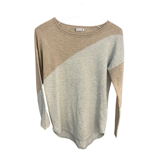 Smartwool women's S wool blend shadow pine colorblock crew neck sweater
