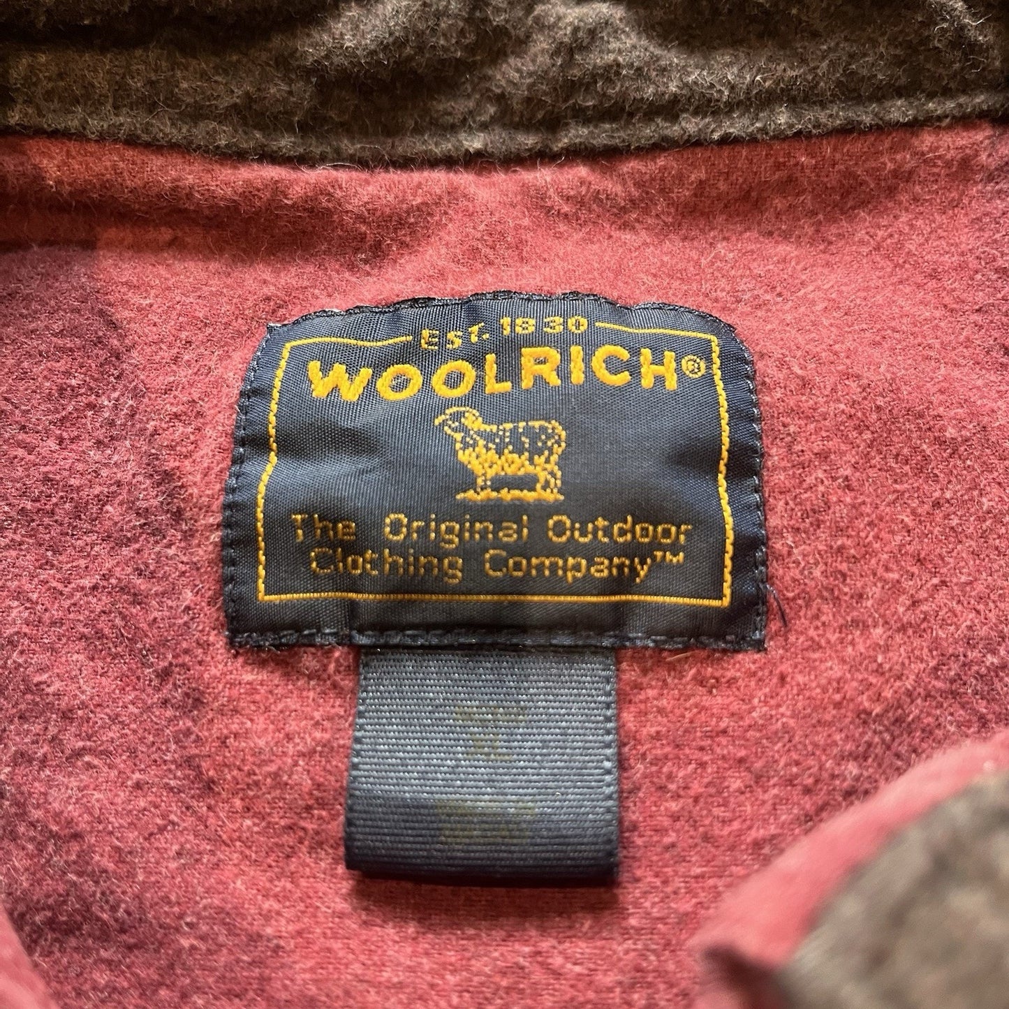 Vtg Woolrich Men's XL Chamois red rock heather button down shirt