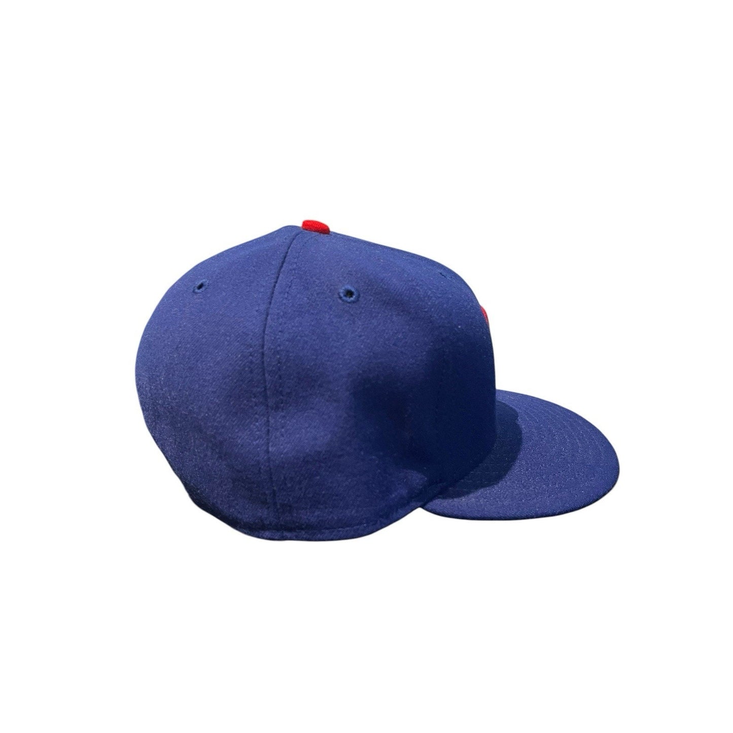 MLB-Chicago Cubs 59FIFTY On Field Fitted 7 1/2 New Era Blue/Red Hat Made In USA