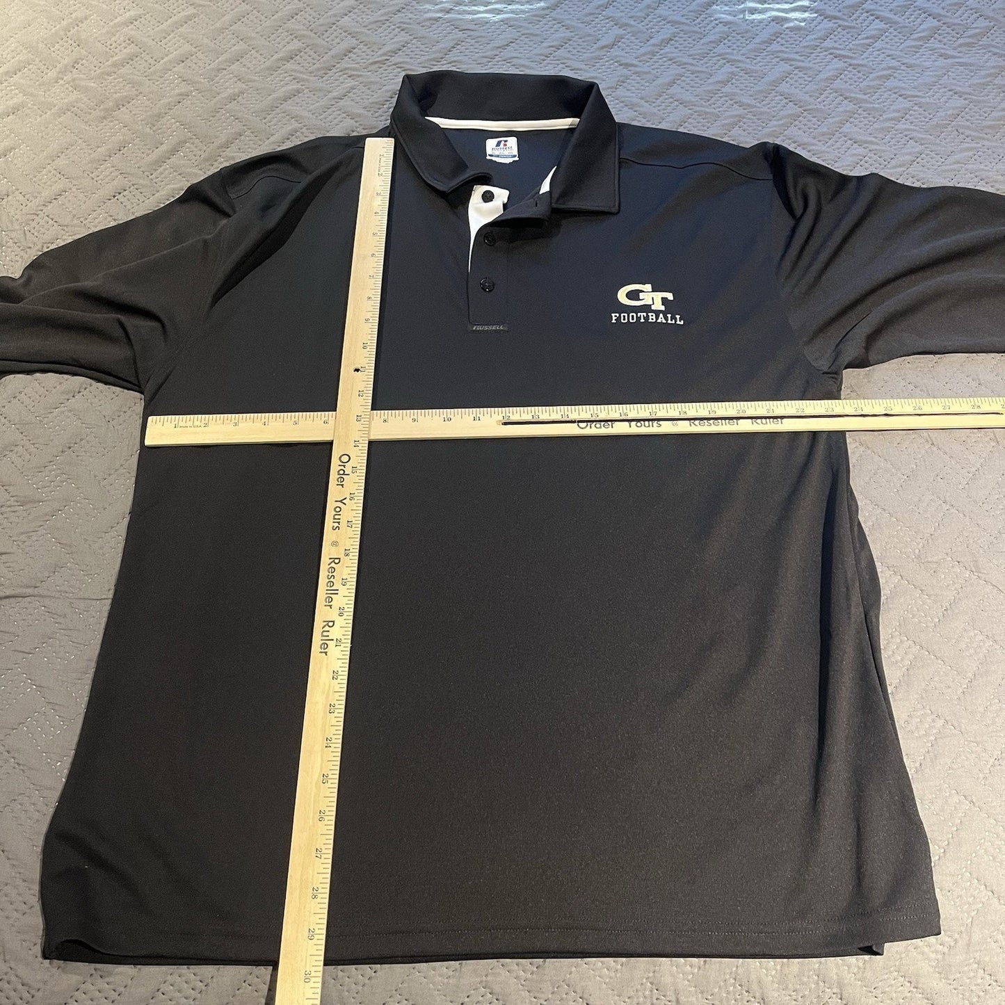 Russel Athletic Dri-Power Men's XL Georgia Tech long sleeve athletic shirt