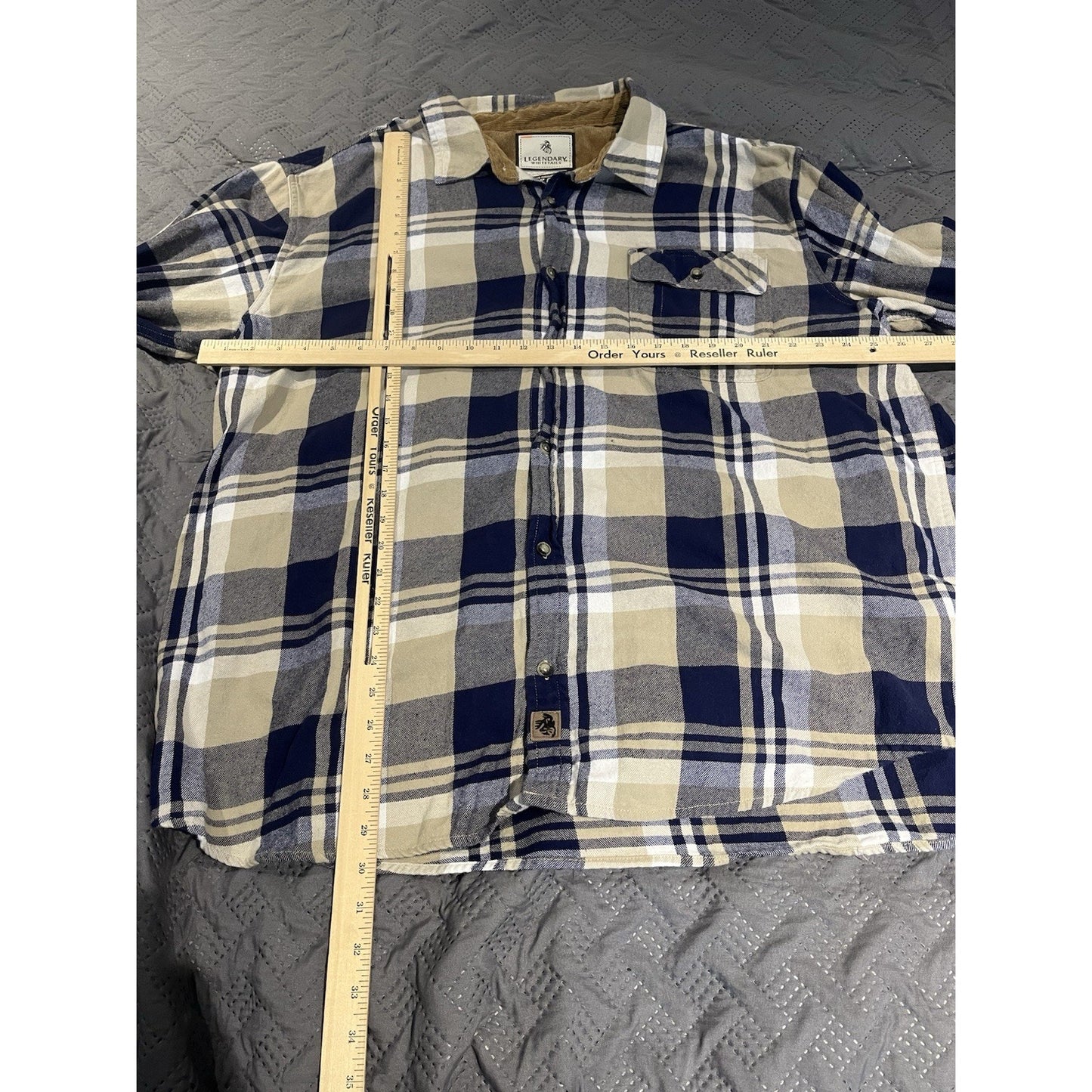 Legendary White tails The Original Buck Camp Flannel Shirt Size 3XL