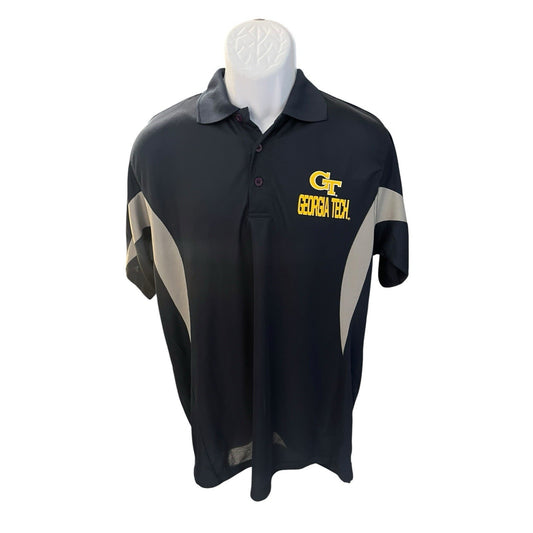 Old Varsity Brand Men's L embroidered Georgia Tech performance polo shirt
