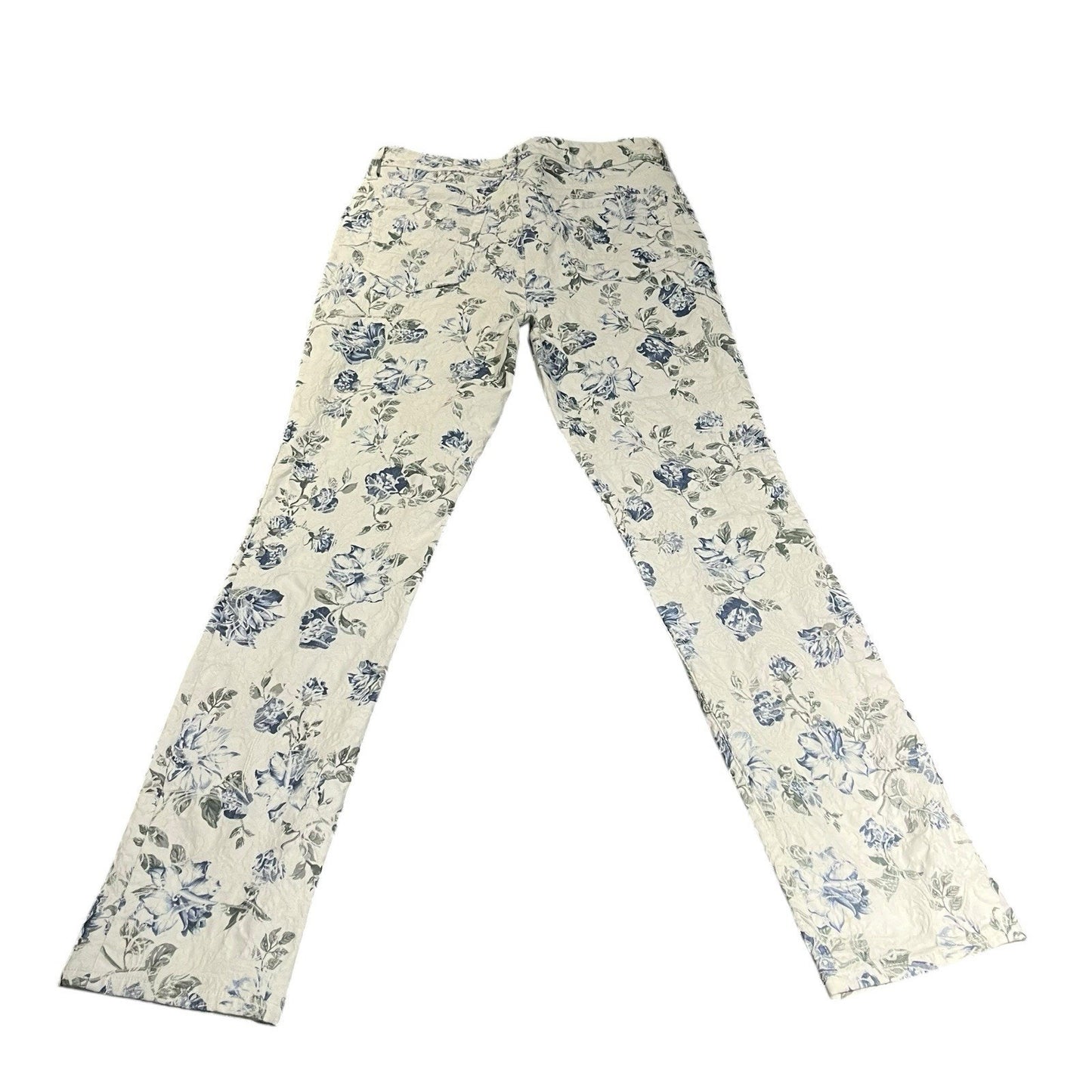 Charter Club Women's 12 denim Jeans Floral all over print Lexington Straight Leg