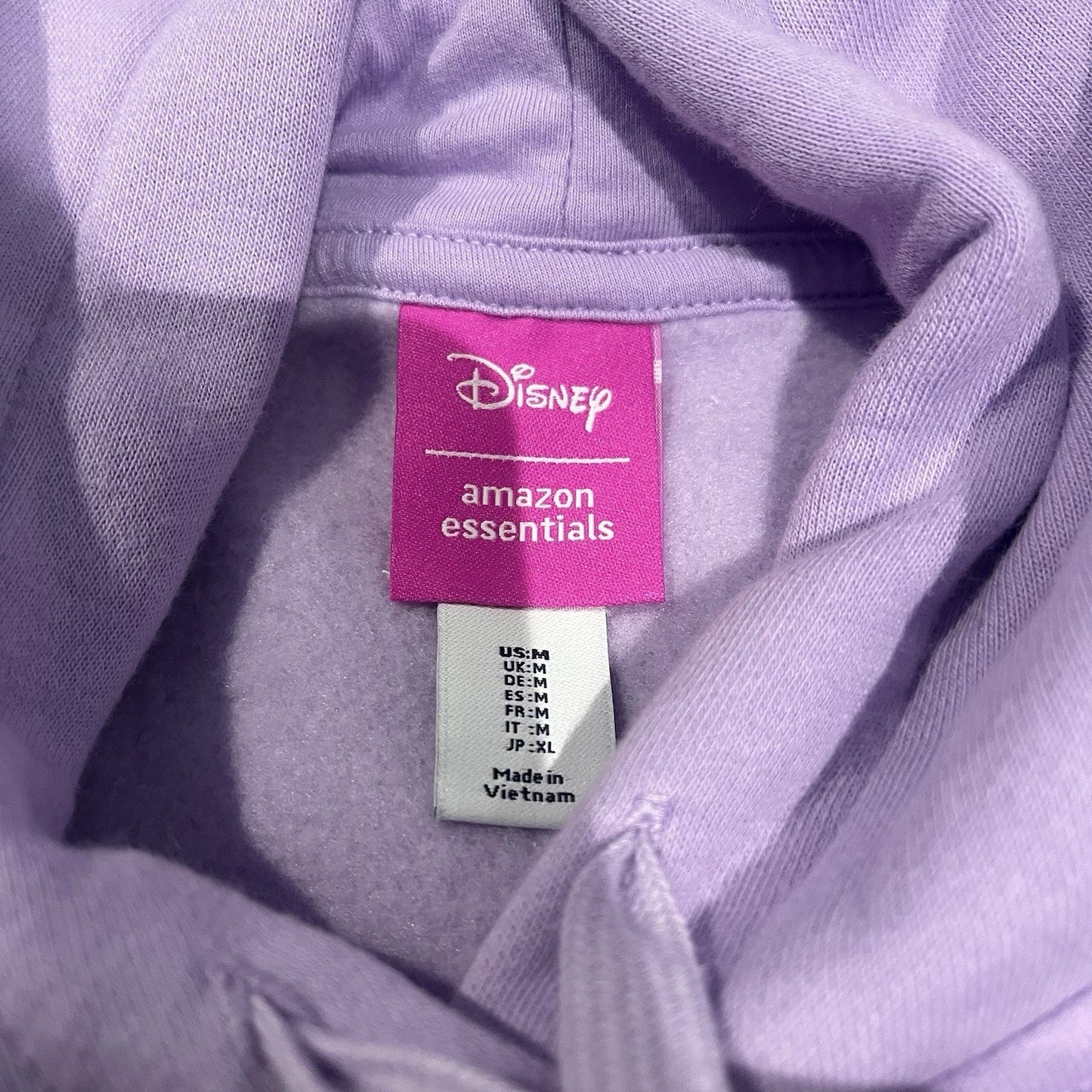 Disney Amazon Ursula Lavender Fleece Lined Hoodie with Kangaroo Pockets M NWT
