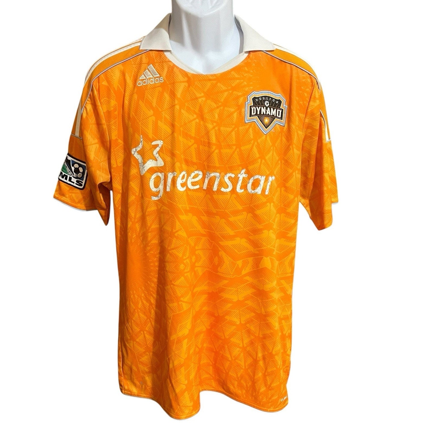 Adidas Men's L Houston Dynamo 2012 Greenstar MLS Soccer Climacool Home Jersey