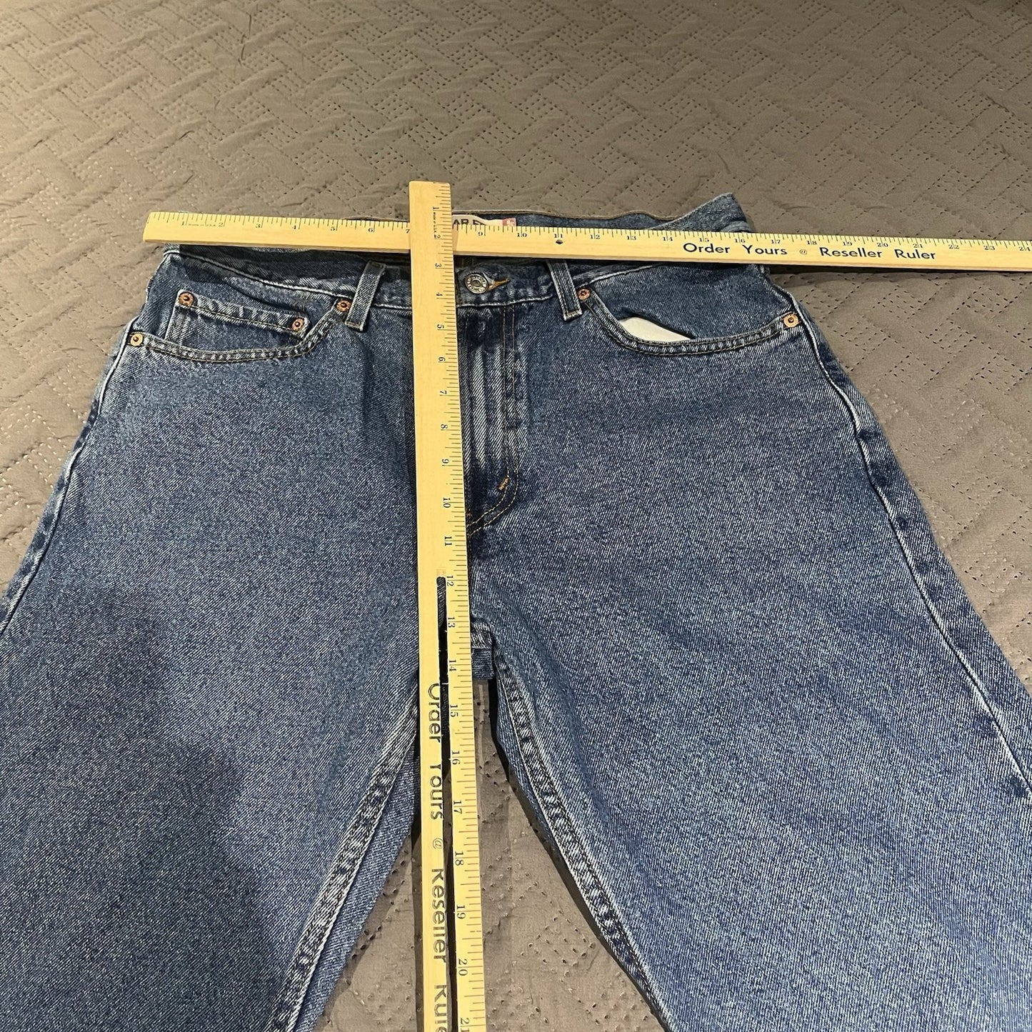 Levi's 505 Men's W 34 X L 30 blue regular fit straight leg jean's