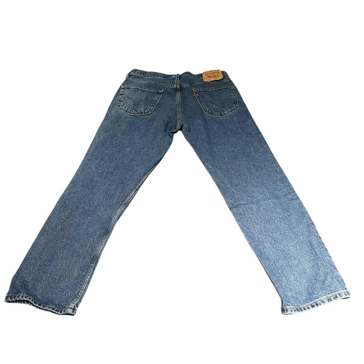 Levi's 505 Men's W 34 X L 30 blue regular fit straight leg jean's