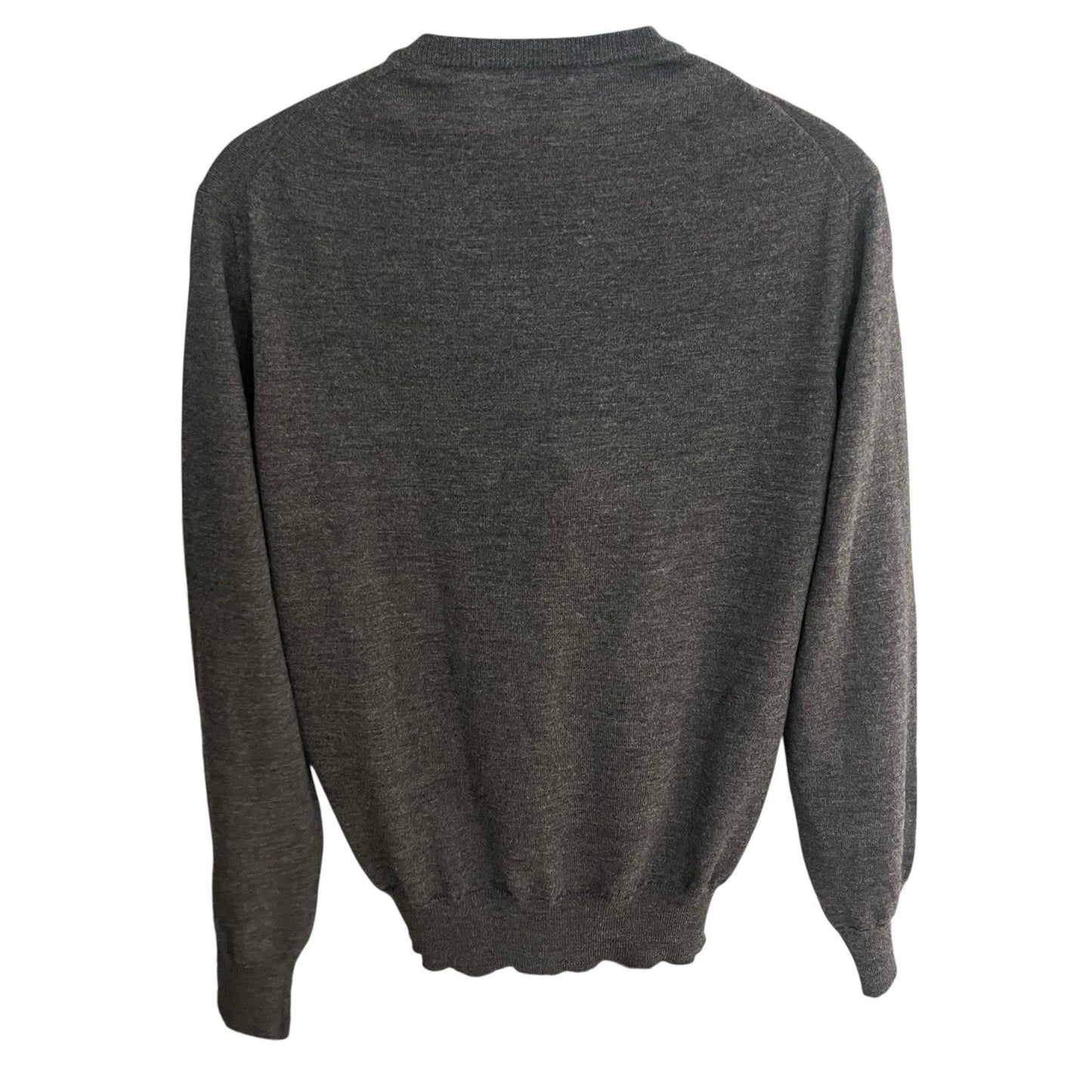 Neiman Marcus men's M merino wool v-neck long sleeve sweater made in italy