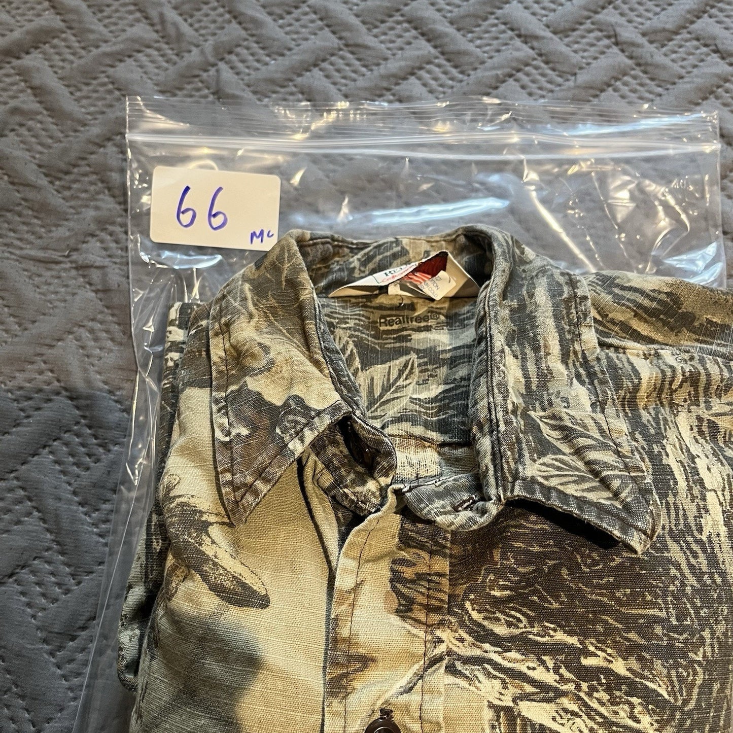 Vtg RedHead Men's XL realtree Camo pattern hunting hiking button up shirt USA