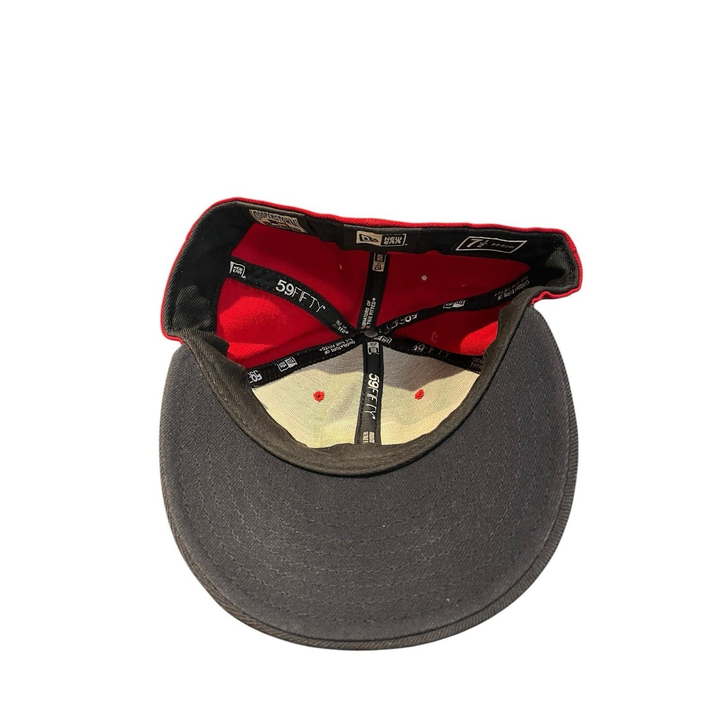 Vtg New Era 59Fifty 7 1/2 Cooperstown Boston Red Sox 100% wool USA made hat