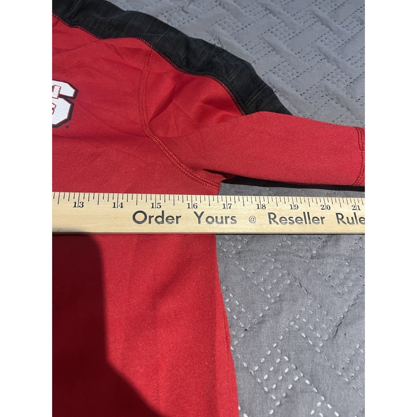 Adidas women's L NC State Wolfpack 1/4 zip long sleeve track jacket