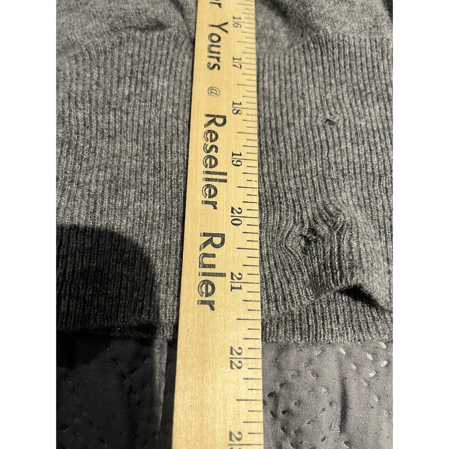 Neiman Marcus Sweater Women's S Gray Cashmere Knit Open Front Cardigan