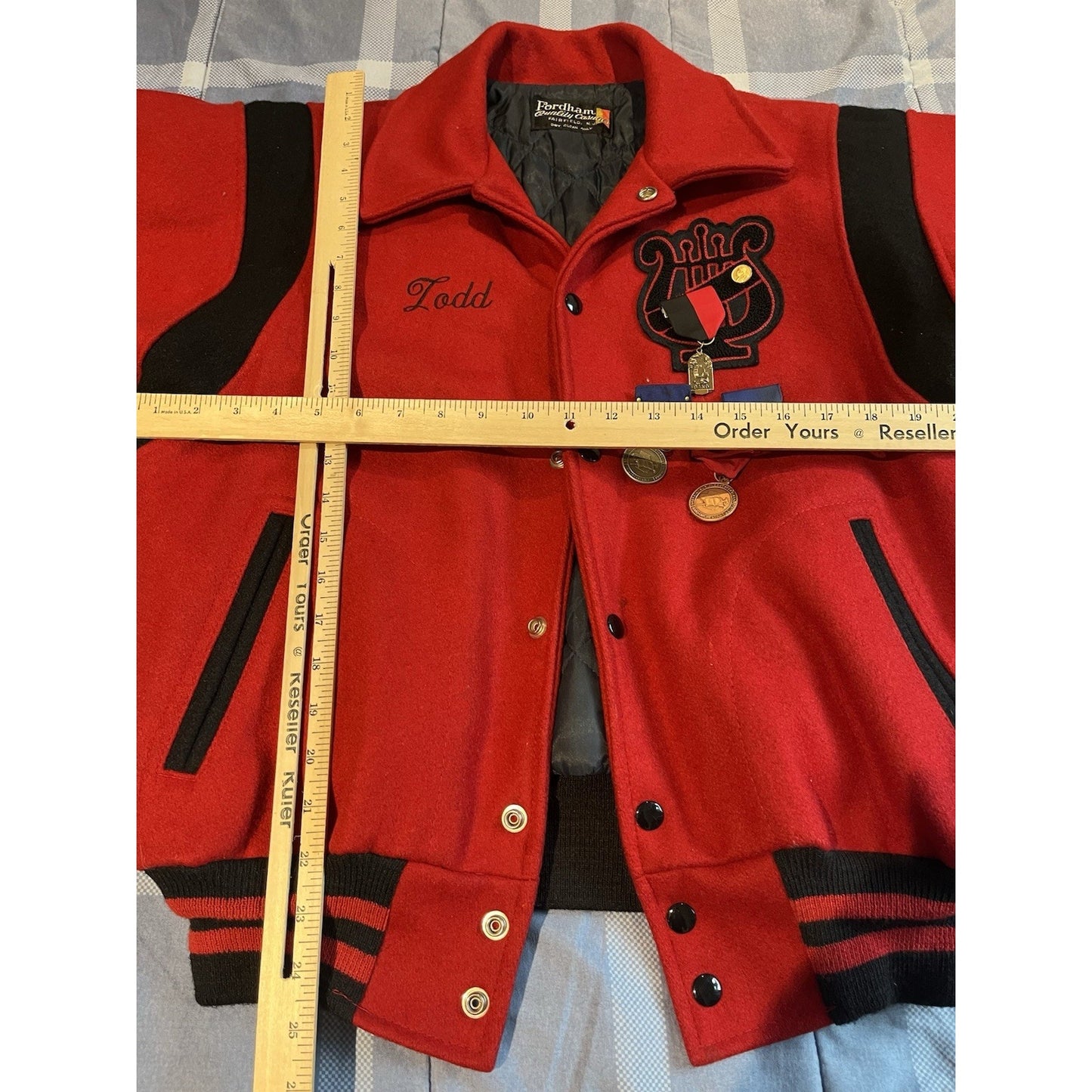 Vtg Fordham Men's M Jackson County High school wool varsity jacket