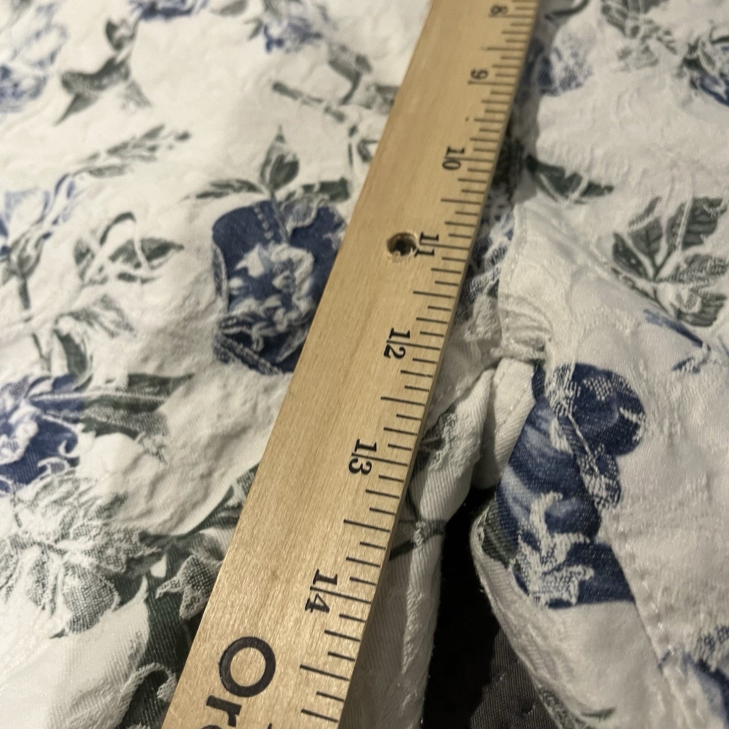Charter Club Women's 12 denim Jeans Floral all over print Lexington Straight Leg