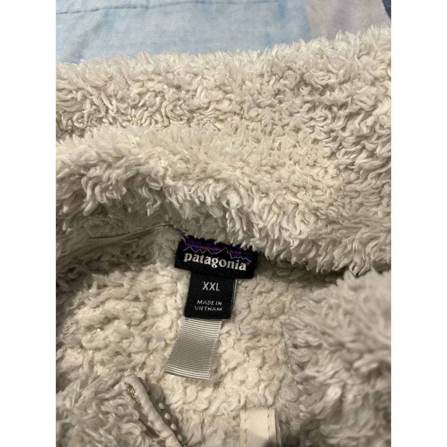 Patagonnia Women's 2XL white Los Gatos 1/4 Ip fleece pullover jacket ivory