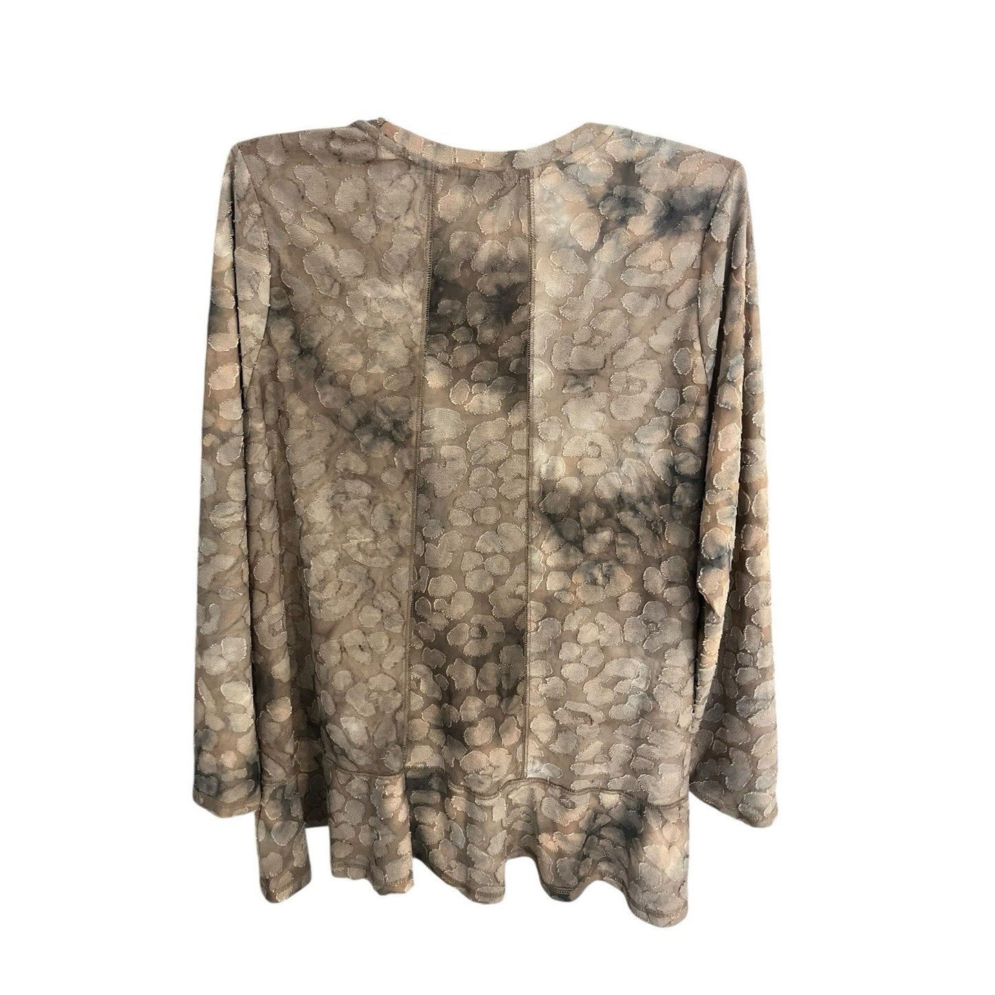 LOGO by Lori goldstein Women's XL clipped jaquard tye dye top NWT