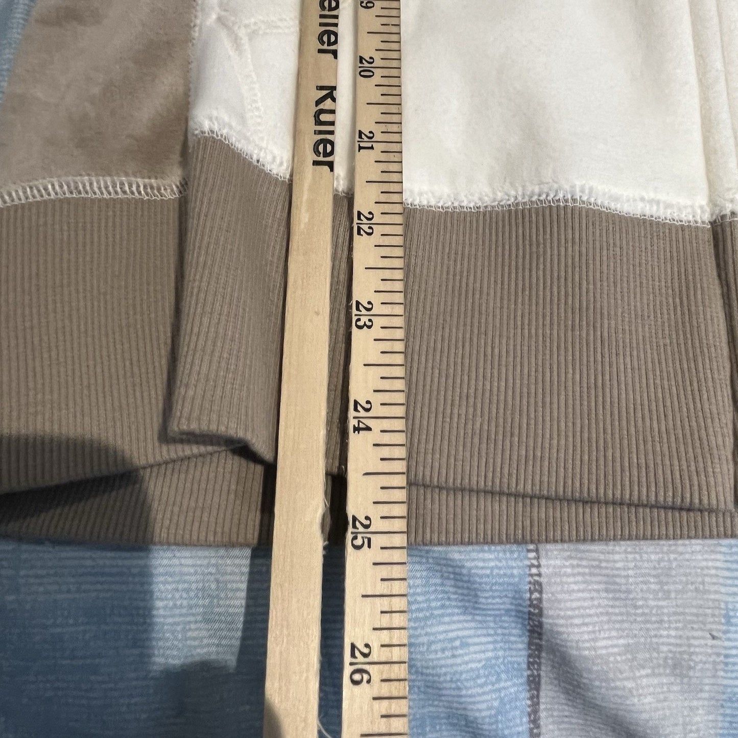 Tek Gear women's M full ip ultra soft ivory fleece hoodie NWT