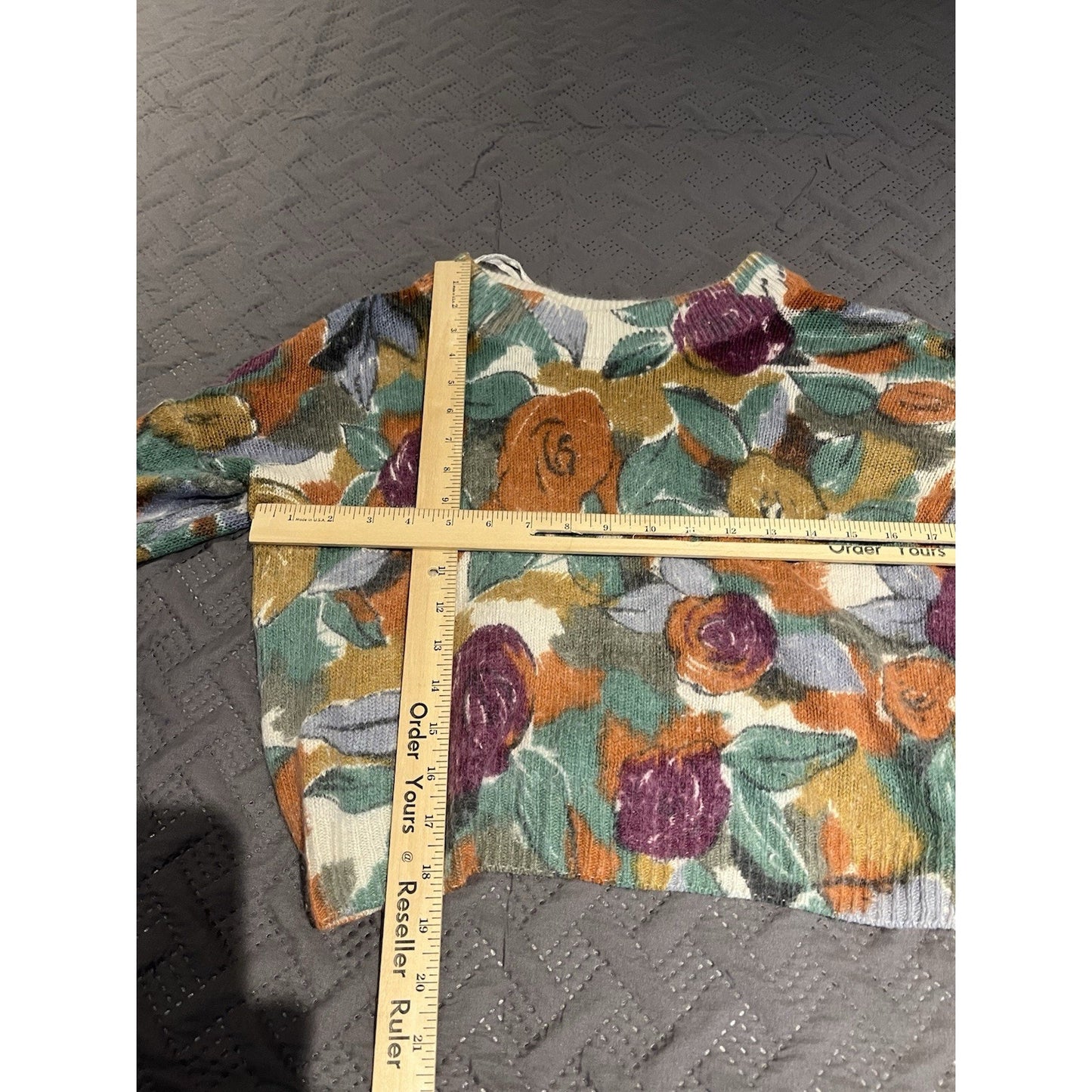 Extra Energy by de rotchild Women's S silk blend all over floral print sweater