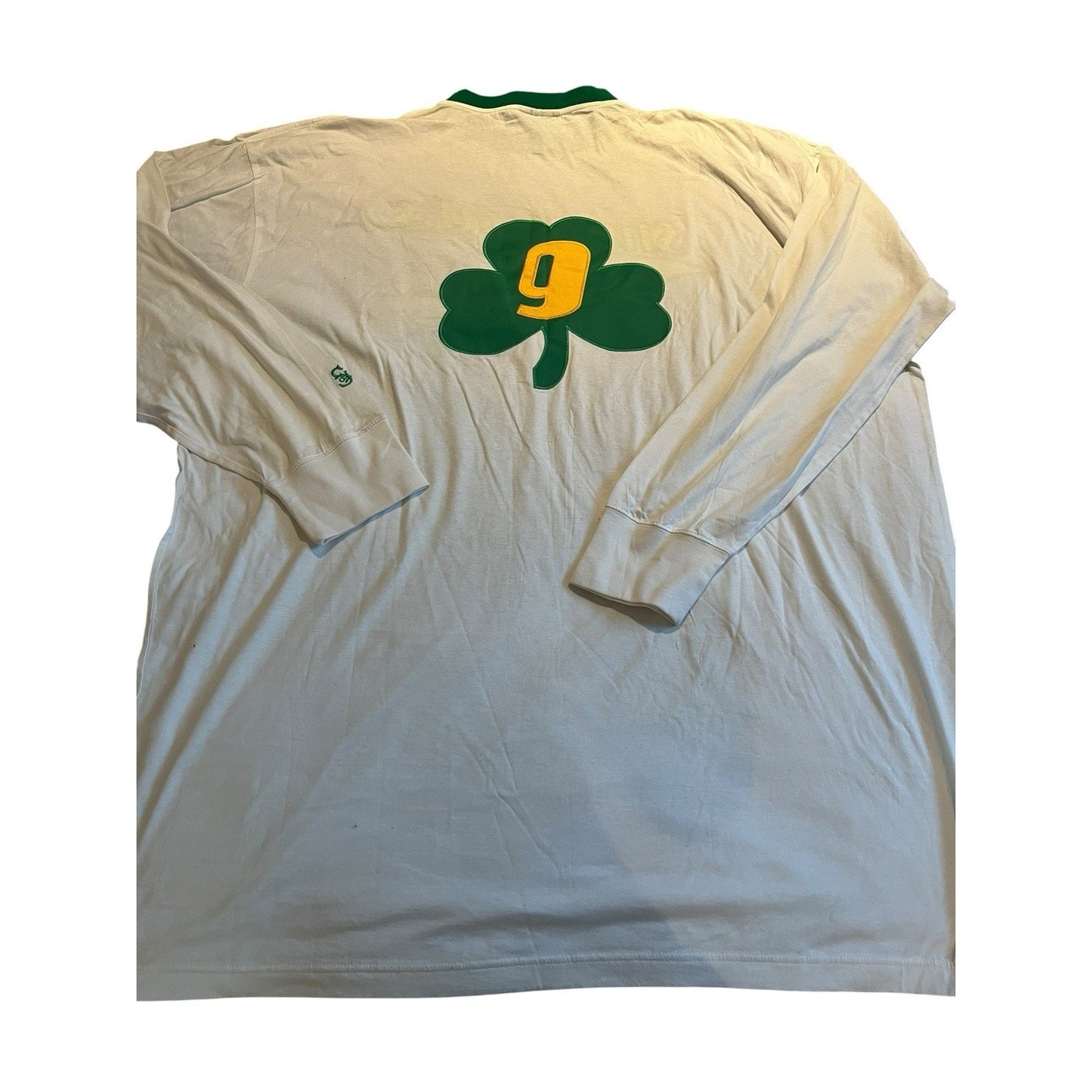 Rucker vintage by Stall & Dean Men 5XL embroidered Shamrocks long sleeve shirt