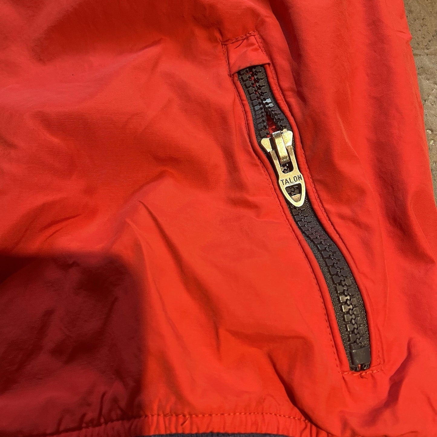 Vtg Polo Ralph Lauren Men's XL red fleece lining red full zip windbreaker jacket