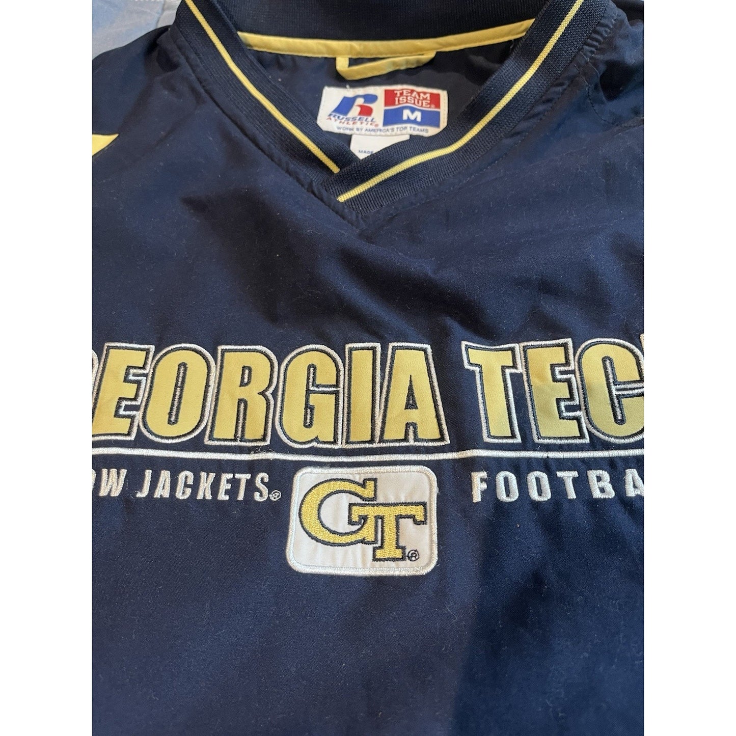 VTG Russell Athletic team issue Men's M Georgia Tech Yellow Jackets windbreaker