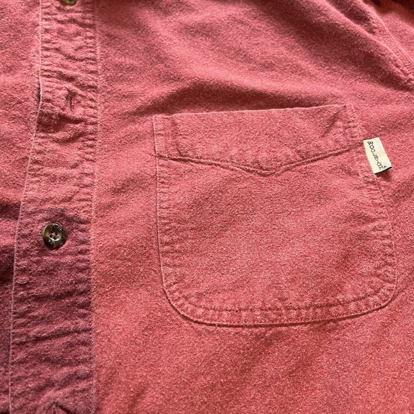 Vtg Woolrich Men's XL Chamois red rock heather button down shirt