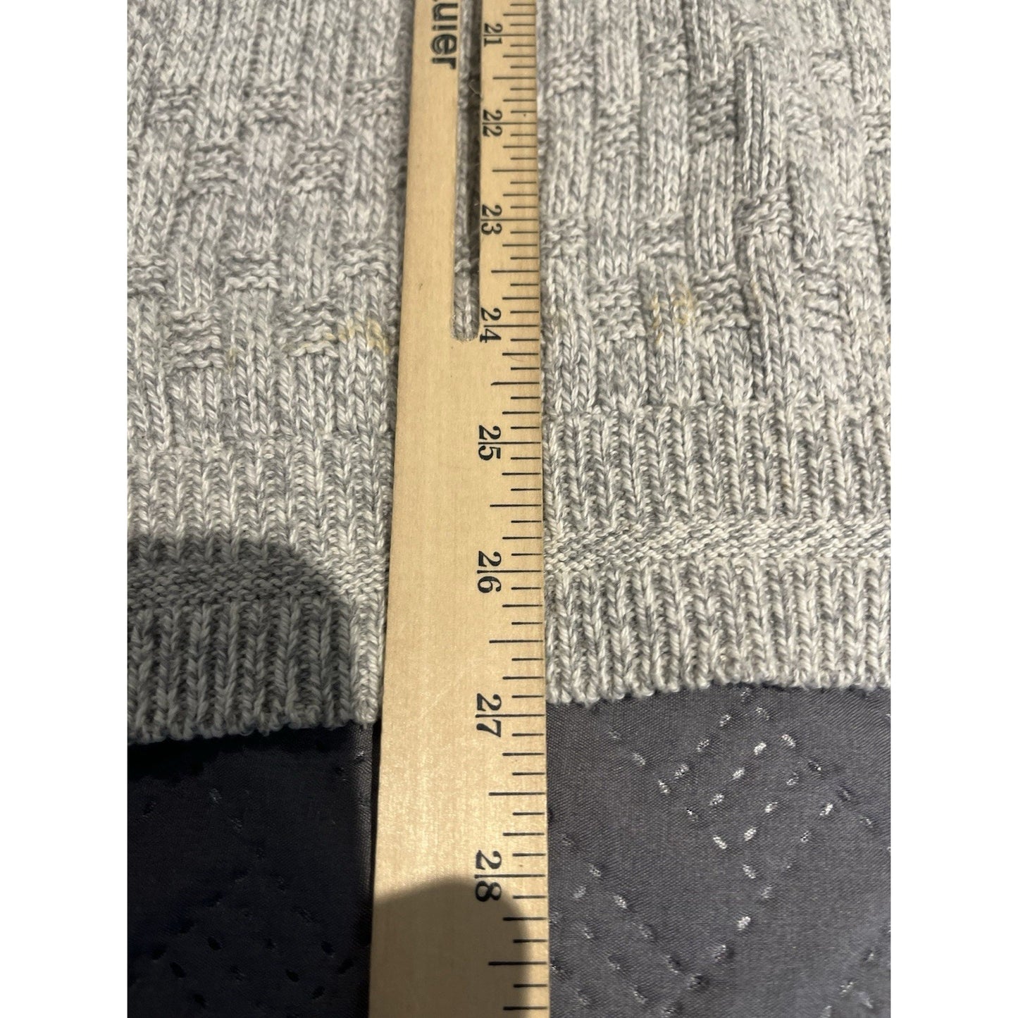 Vtg Peconic Bay Traders Men's M gray long sleeve Sweater made in USA