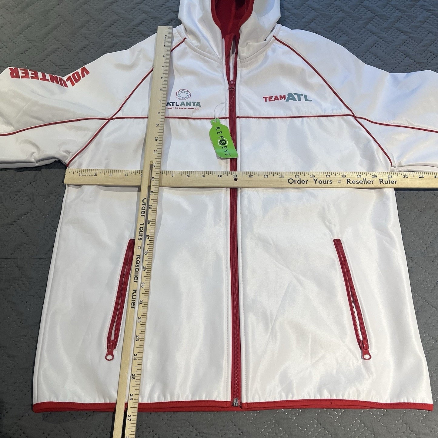 Team Atlanta Volunteer Hooded Jacket Size-L LIII Super Bowl 53 Atlanta NWT