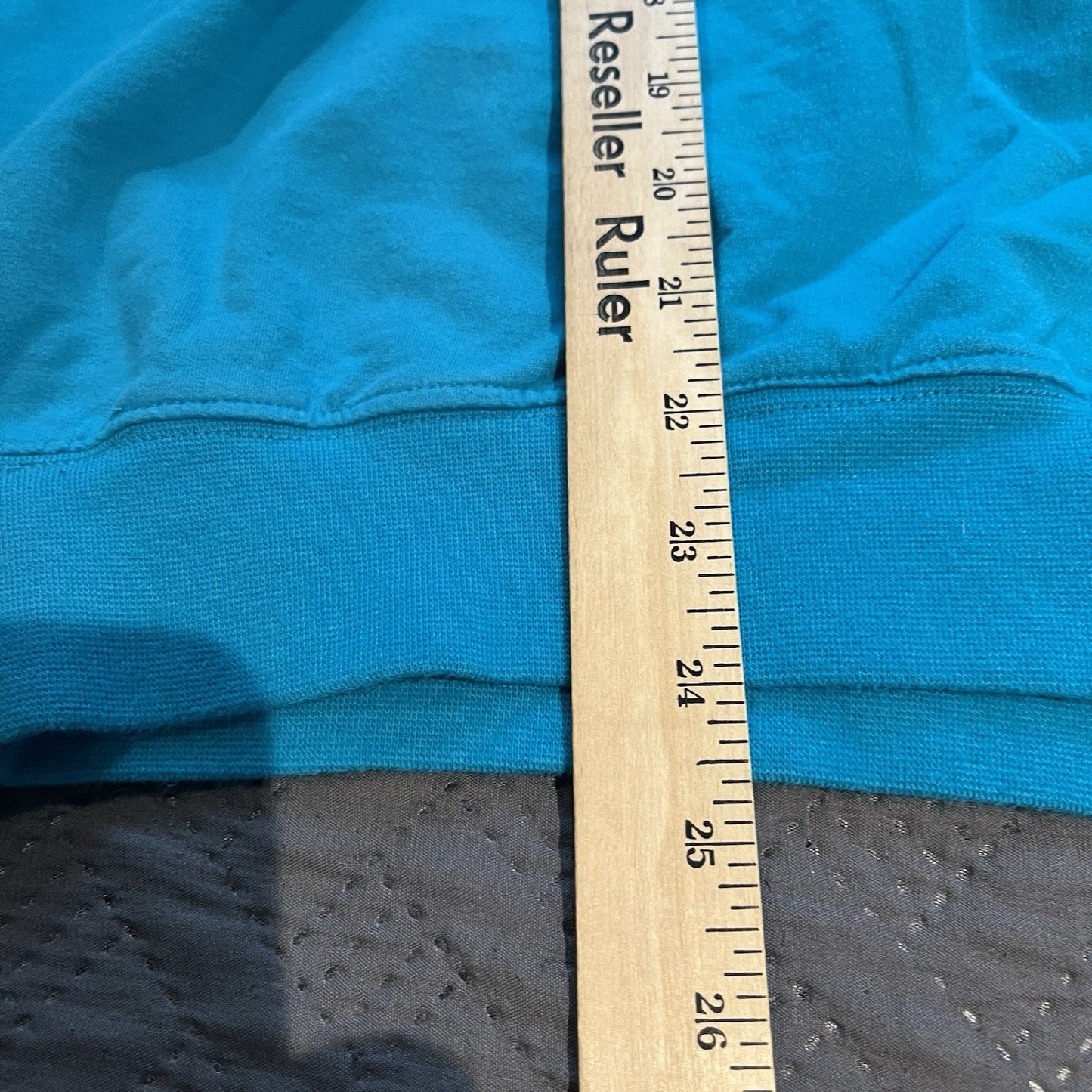 Vtg Le Coq Sportif Men's L embroidered teal blue mock neck sweatshirt