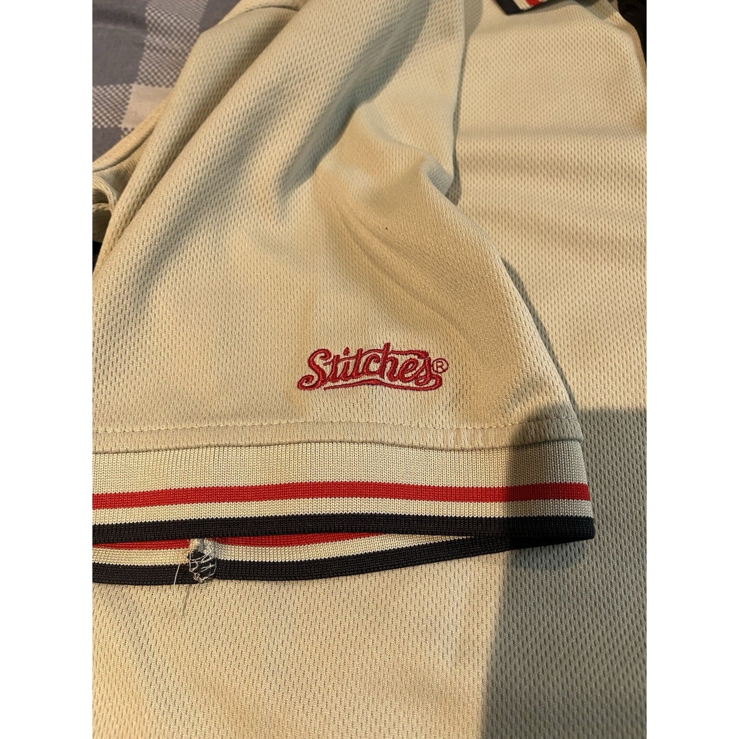 Stitches MLB Men's L Atlanta Braves embroidered performance polo shirt