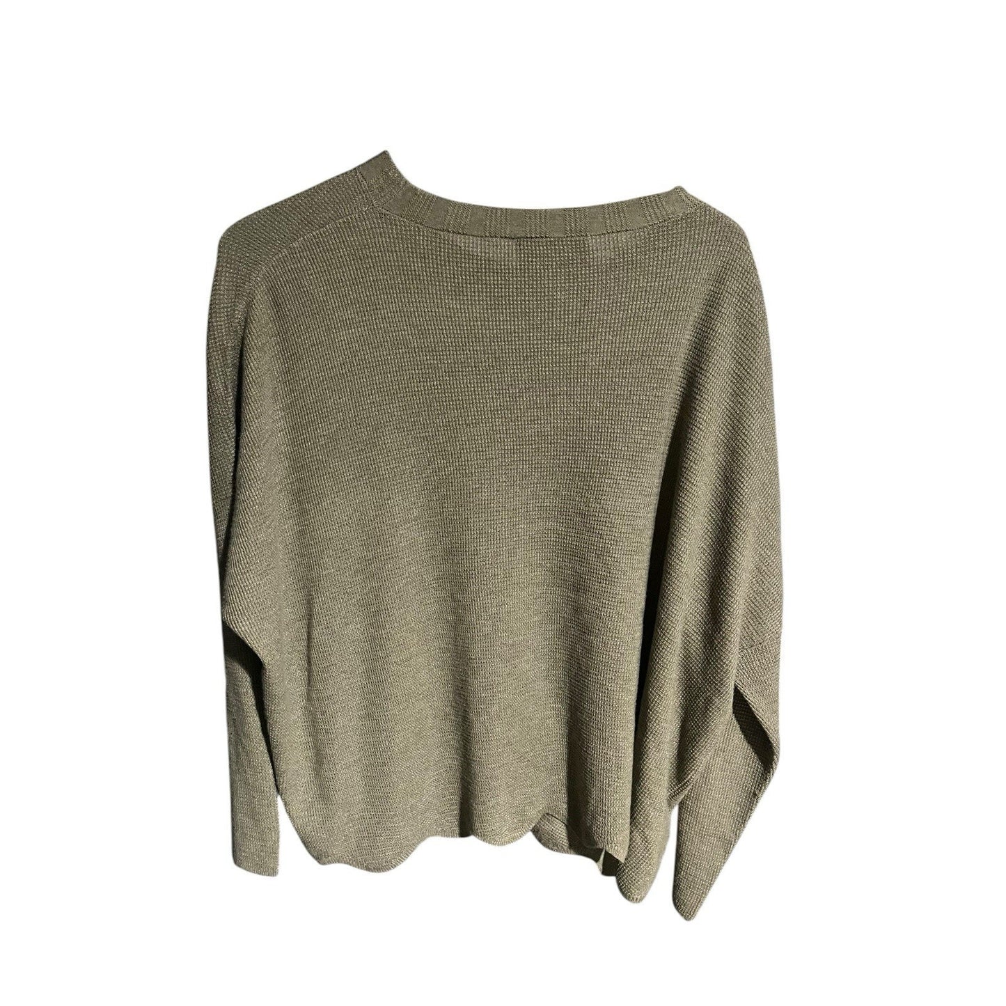 Kerisma Womens S/M brown Ribbed Knit Oversized Batwing dolman sweater