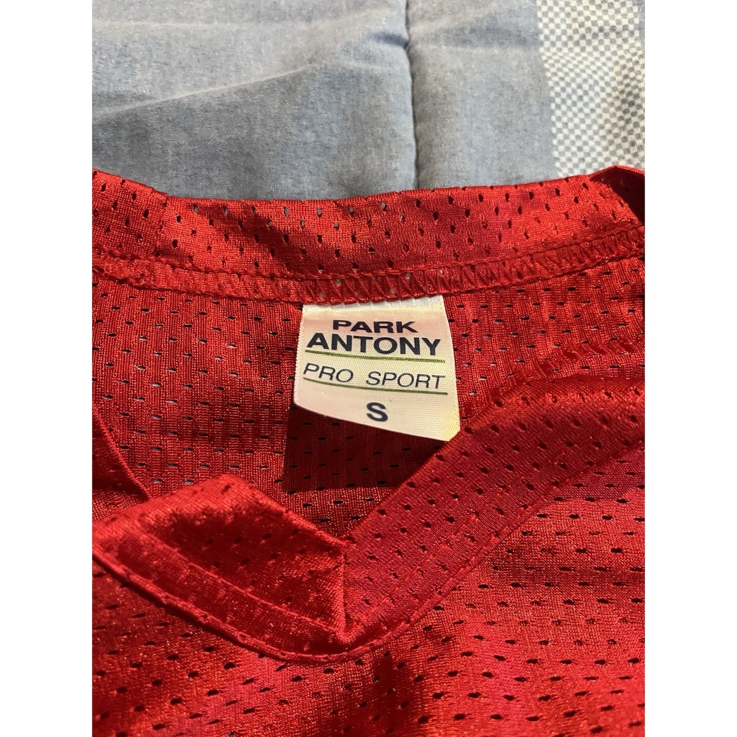 Park Antony Men's S Chicago BlackHawks red mesh team jersey USA made
