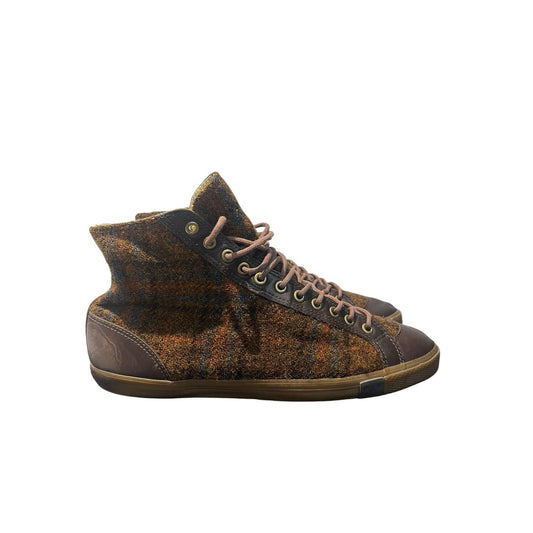 Paul Smith Women's 8K / US 10 leather harris tweed high-top sneaker