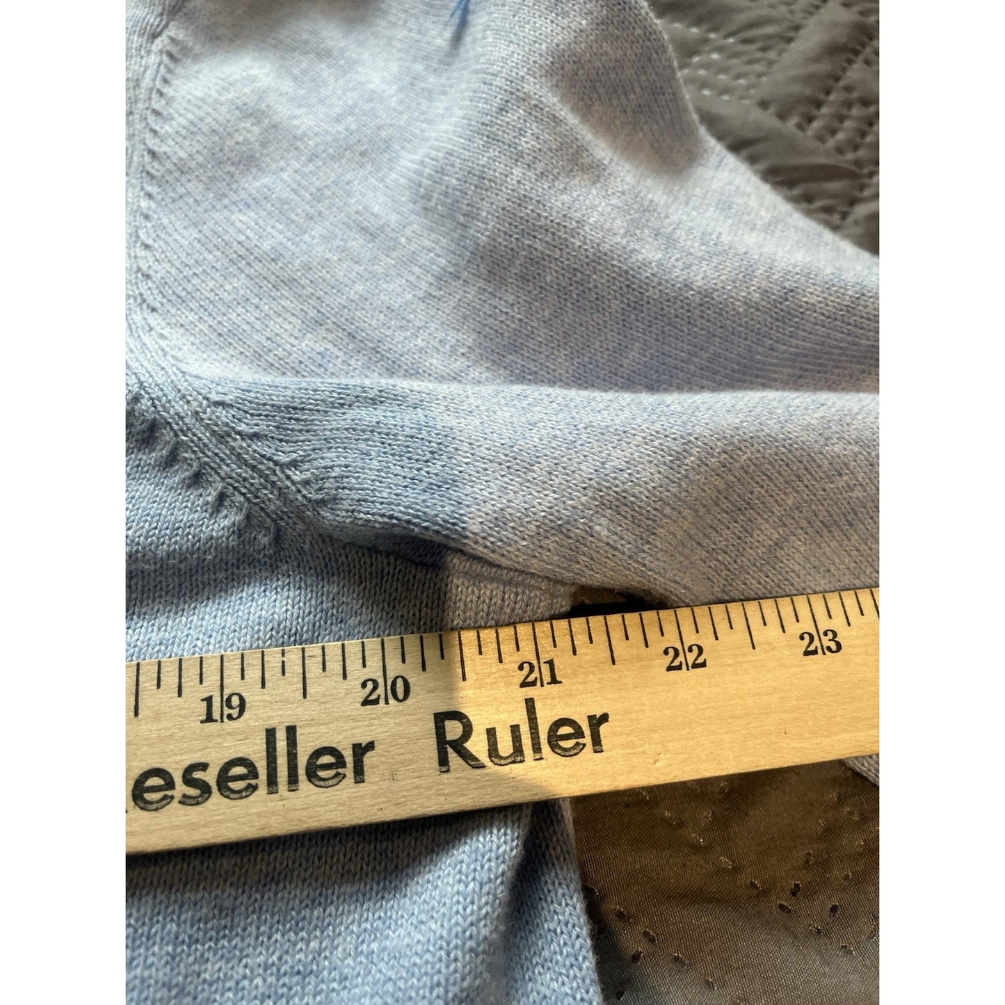 Vineyard Vines Men's L Cashmere Cotton Sweater V-Neck baby blue Long Sleeve