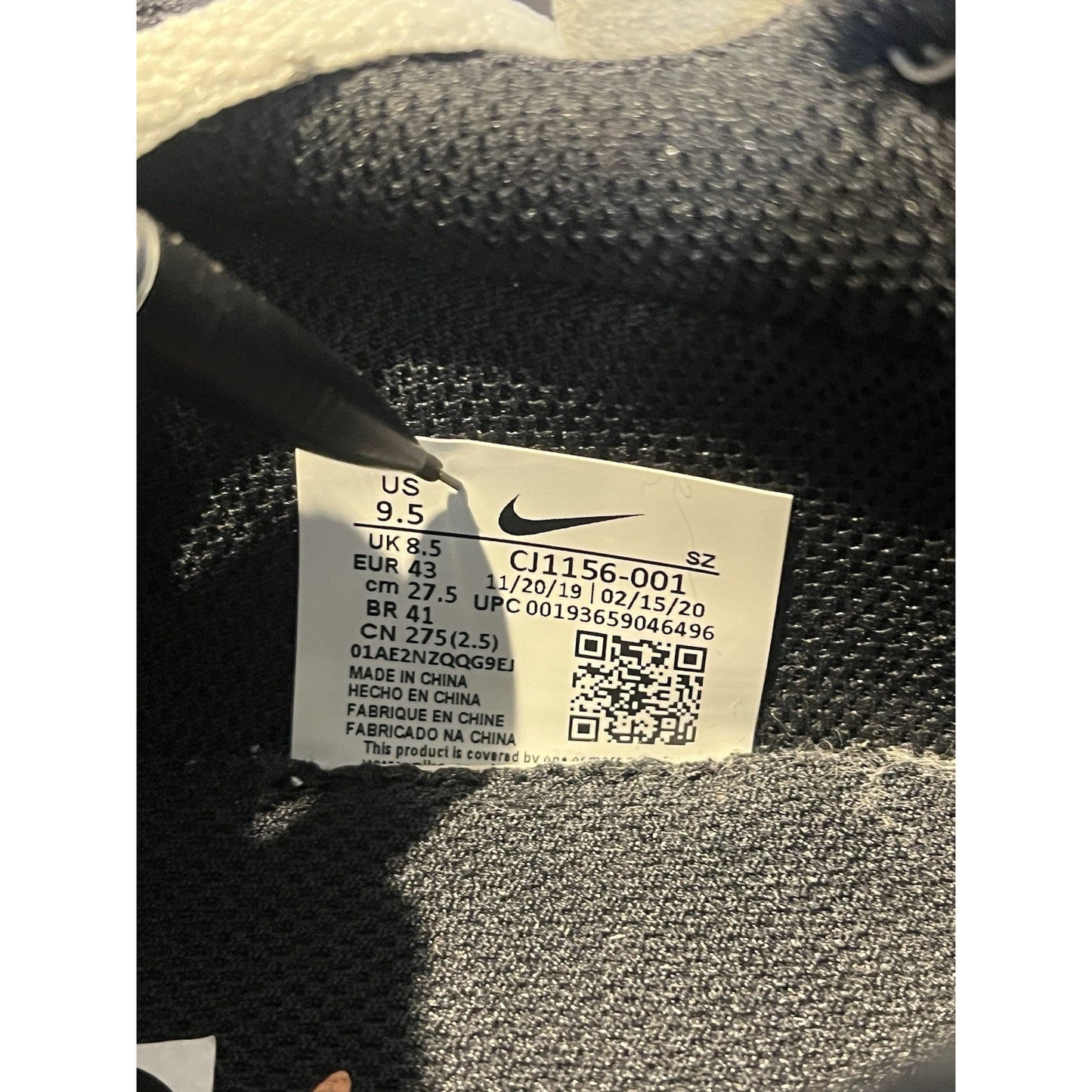 Nike Mens Daybreak Type CJ1156-001 Black Running Shoes Sneakers Size 9.5