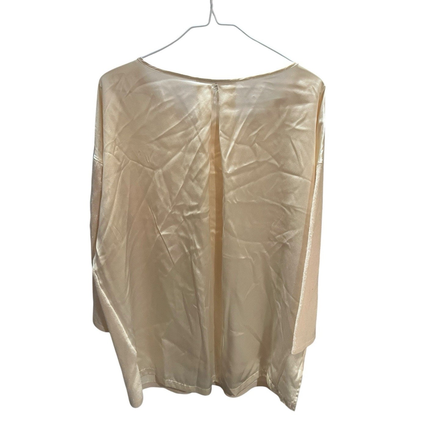 Neiman Marcus cashmere collection Women's L 3/4 sleeve cream sweater