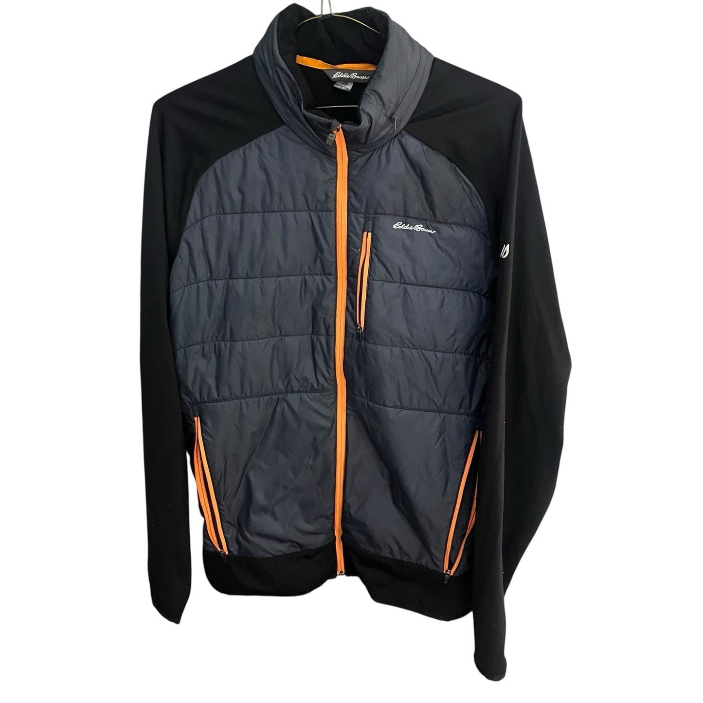 Eddie Bauer Freeheat men's XL full zip hooded puff jacket