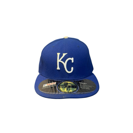 Kansas City Royals Hat Mens 7 1/2 New Era 59Fifty MLB Baseball Cap Fitted USA