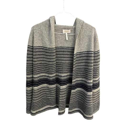 Laundry by Shelli Segal Women's M 100% Cashmere Hooded Open Cardigan Sweater