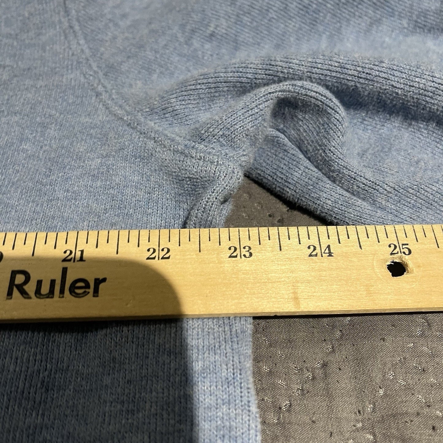 Vtg Polo Ralph Lauren Men's L blue high neck 1/4 zip sweater