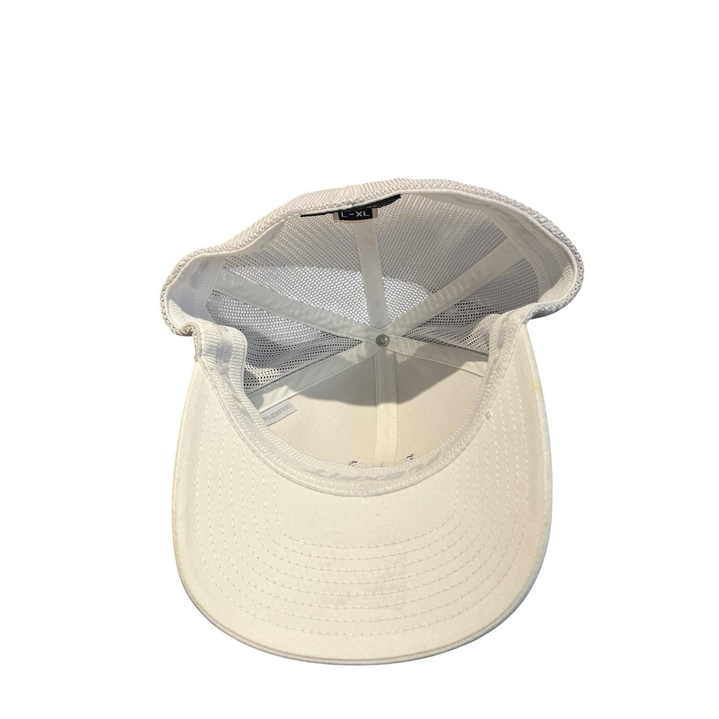 Travis Mathew Hat Cap Sz L/XL White Flexfit Fitted Golf Baseball