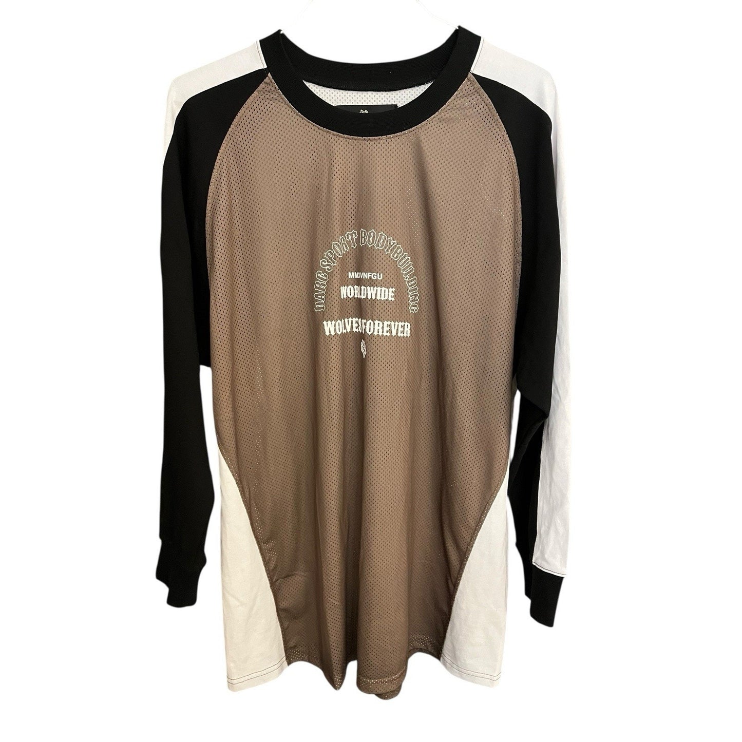 Darc Sport Men's 2XL Bodybuilding Wolves Forever doublesided long sleeve jersey