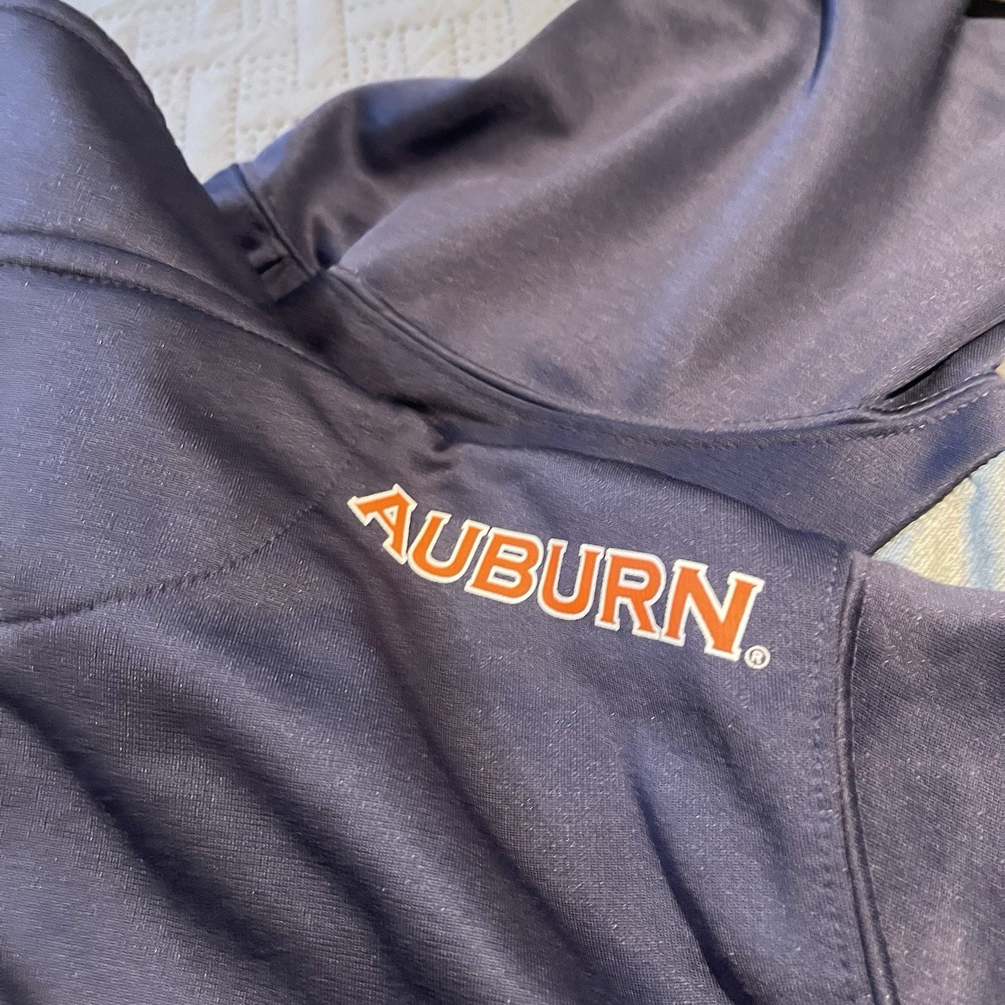 E5 Men's M Auburn Tigers University 1/4 zip jacket