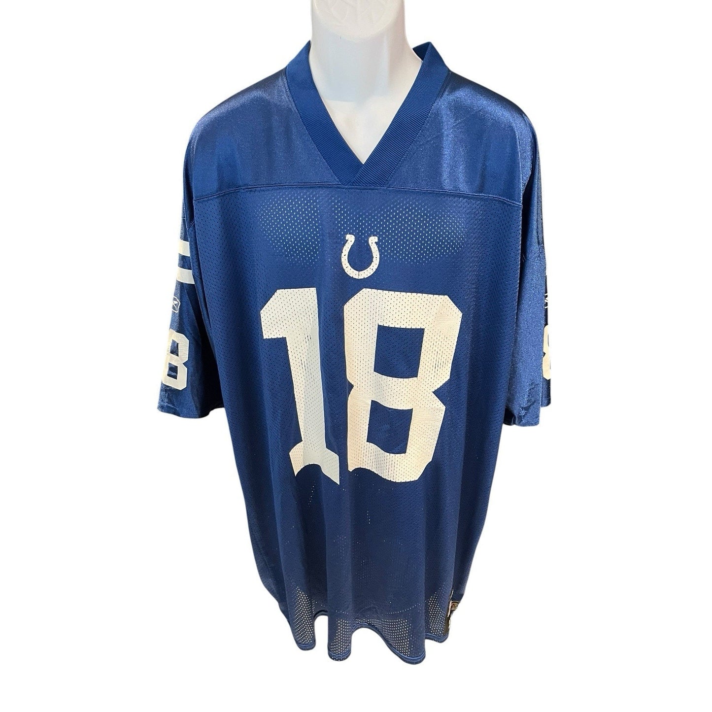 Vtg Reebok Men's 2XL Indianapolis Colts #18 Peyton Manning jersey